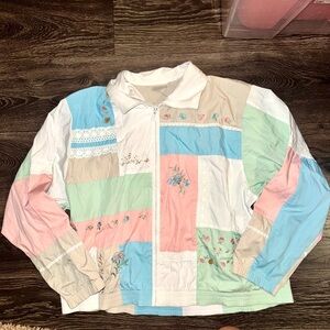 L.L. Bean Multicolor Patchwork Kids Jacket